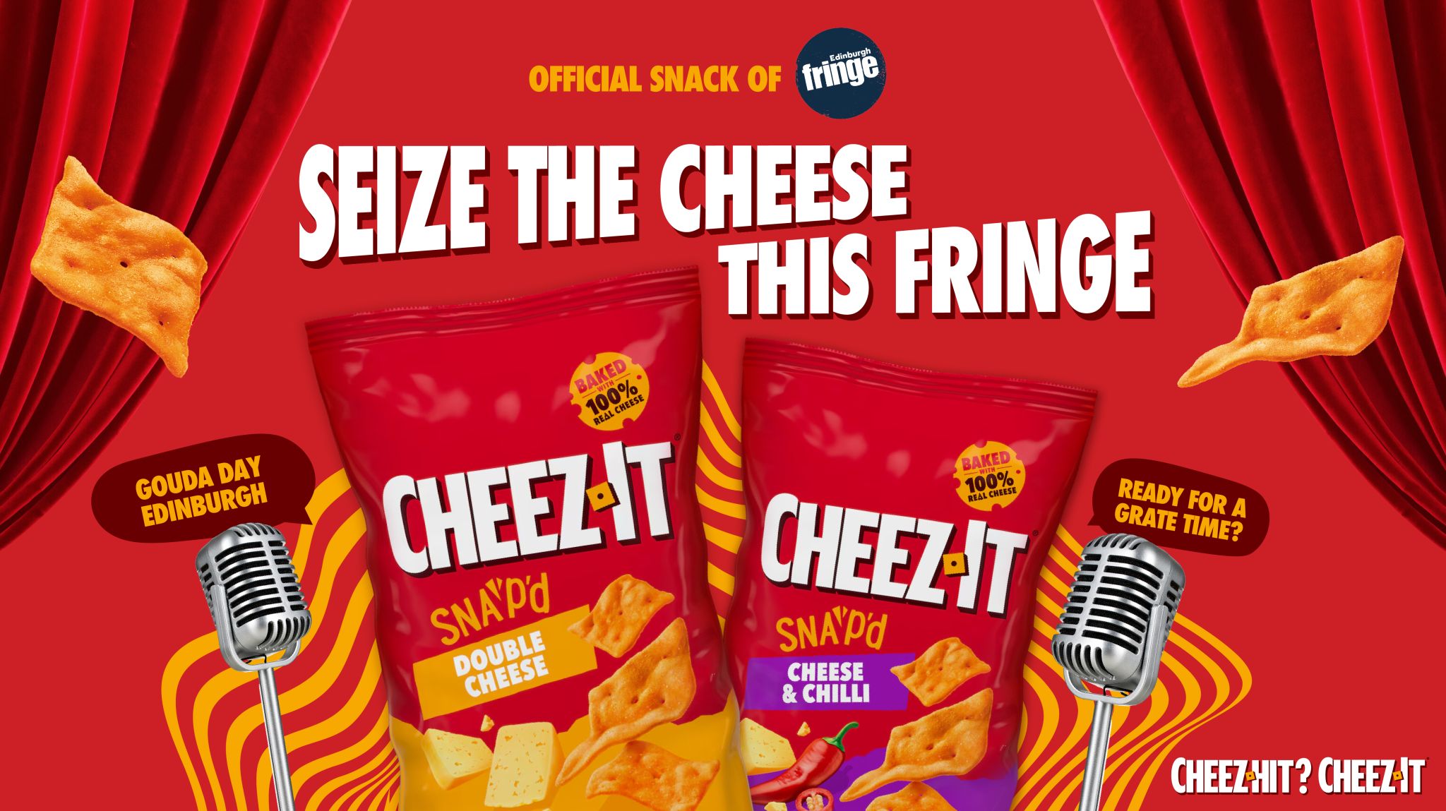 Cheez-It Seize the Cheese this Fringe campaign artwork